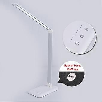 Led-schreibtischlampe, Touch-bedienung Mit Speicherfunktion, Augenschonendes Led-panel, Einstellbare Helligkeit Zur Beleuchtung Von Schreibtischen, Nachttischen Und Kommoden