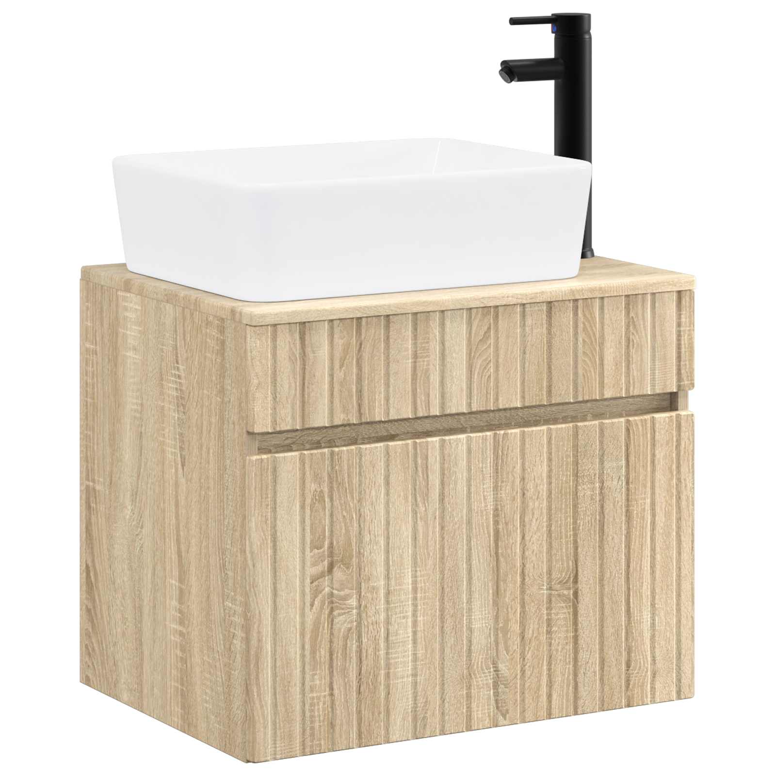 Badezimmermöbel-set Sonoma-eiche Holzwerkstoff Vidaxl