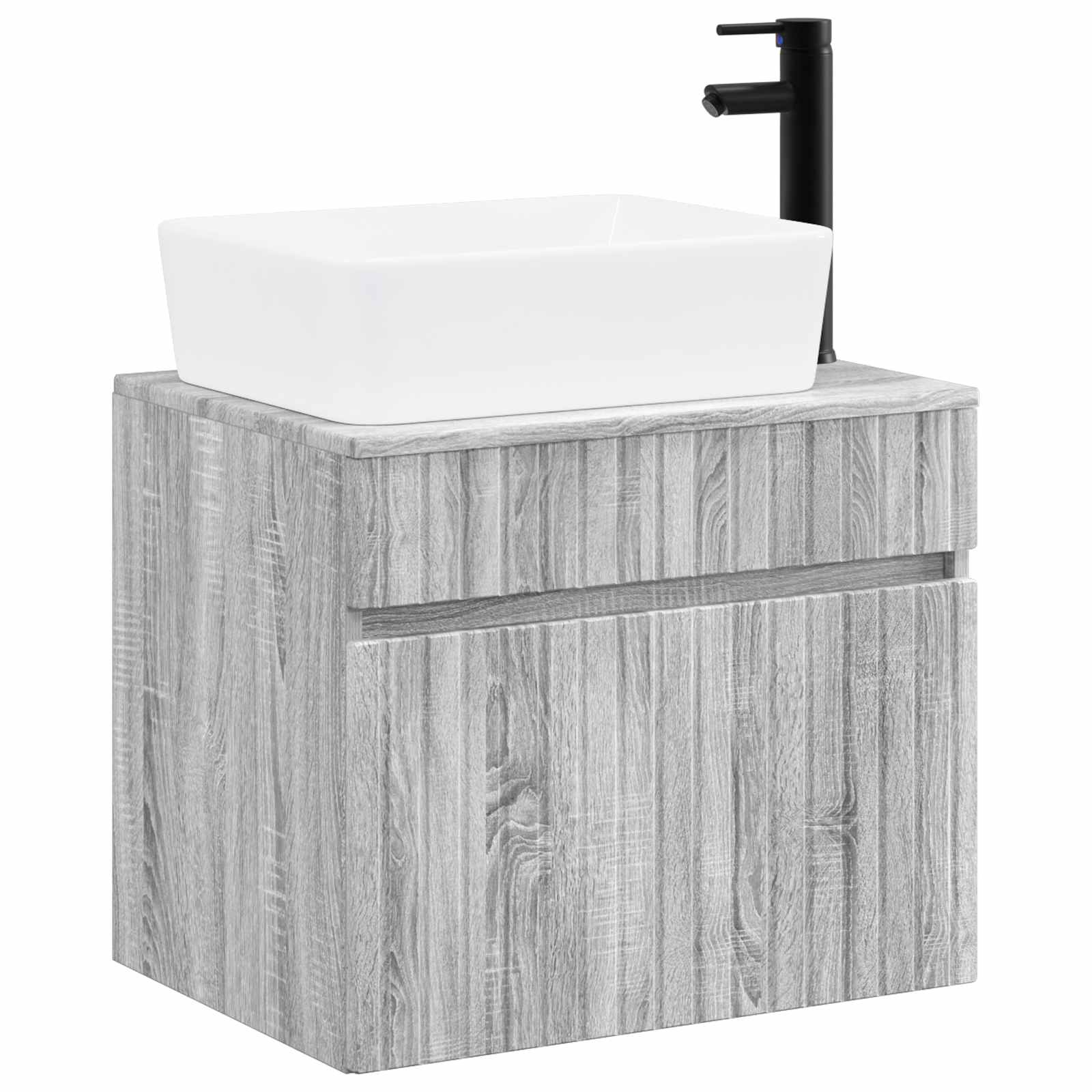 Badezimmermöbel-set Grau Sonoma Holzwerkstoff Vidaxl