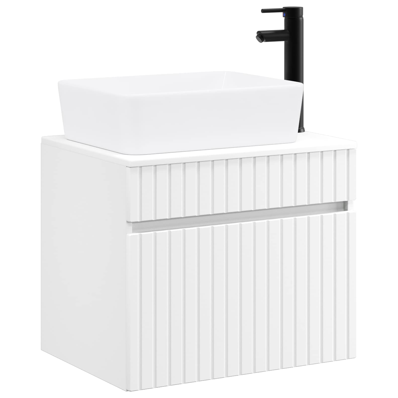 Badezimmermöbel-set Weiß Holzwerkstoff Vidaxl