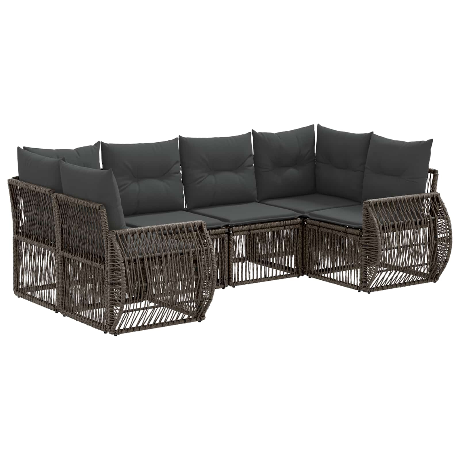 Gartensofa-set 6 Stk. 6-sitzanzahl Grau Und Dunkelgrau Vidaxl