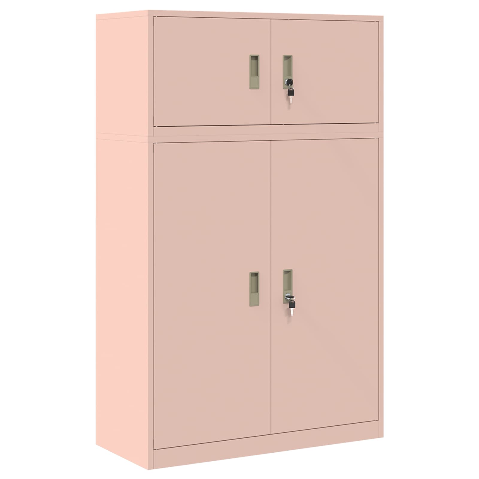 Aufbewahrungsschrank 2 Stk. Rosa 90 X 40 X 145 Cm Stahl Vidaxl
