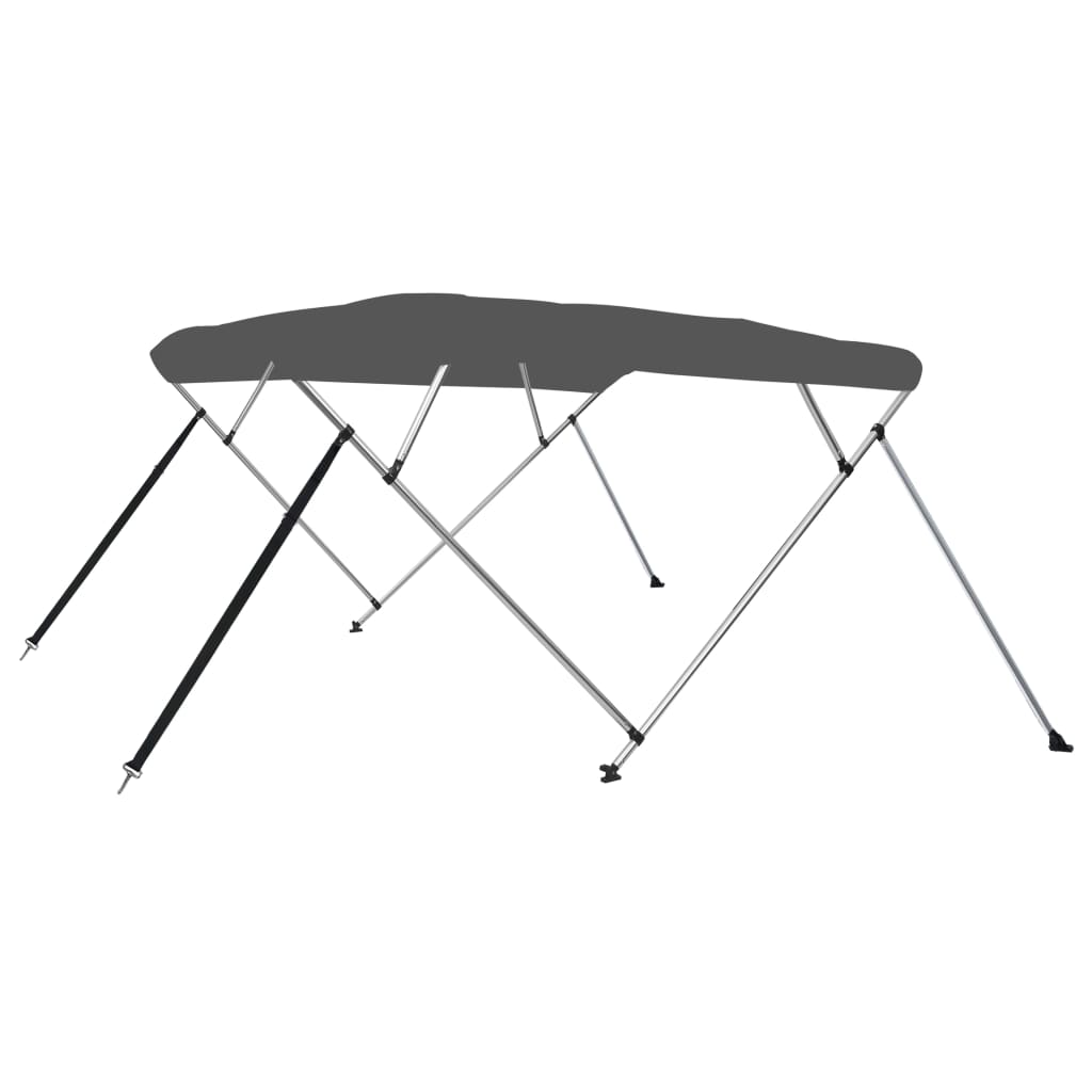 4-bow Bimini Top Anthrazit 243x210x137 Cm Vidaxl