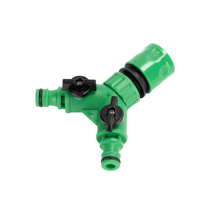 Y-förmiger Wasserverteiler Für Die Gartenbewässerung, 1/2"- Und 3/4"-innengewinde, 2-wege-bewässerungsventil, Wasserregler