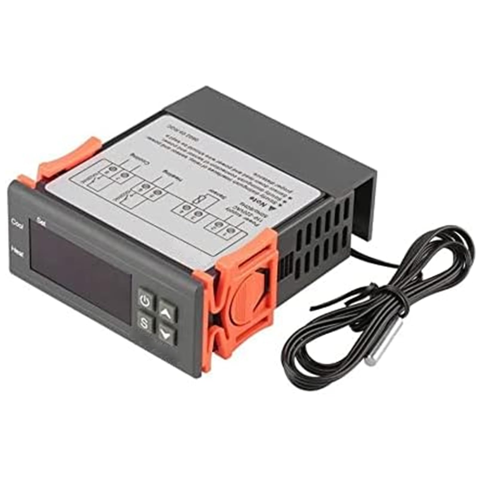 Digitaler Temperaturregler Für 110–220 V Wechselstrom, Heiz-/kühlmodus, Fahrenheit/celsius-anzeige Über Thermostat Mit 2 Sensoren