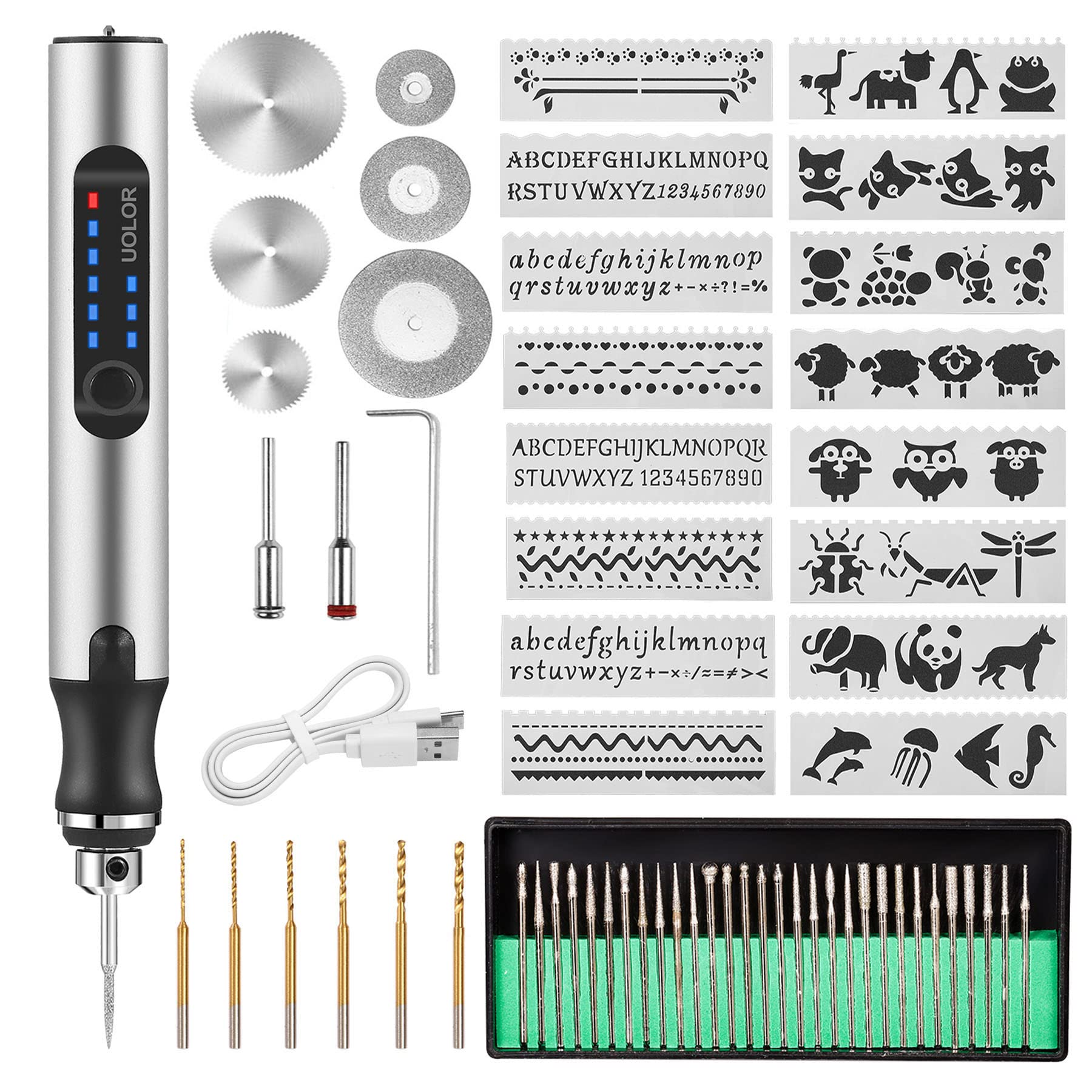 Wiederaufladbarer Elektrischer Gravierstift Mit Usb-anschluss, Gravierwerkzeug-set, Mini-gravierwerkzeug, Tragbarer Rotationsgravierer, Geeignet Für Schmuck, Glas, Kunststoff, Holz Und Metall.