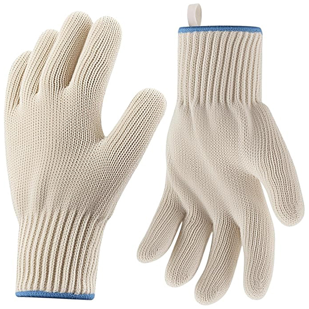 Dicker, Hitzebeständiger Ofenhandschuh Aus Baumwolle Ideal Für Heißluftfritteusen, Grills, Warme Speisen, Drinnen Und Draußen