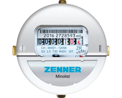 [neuwertig] B-ware Zenner Wasserzähler Messkapsel Minolist Koax 2" Qn 1,5 Kaltwasser Heizkörper