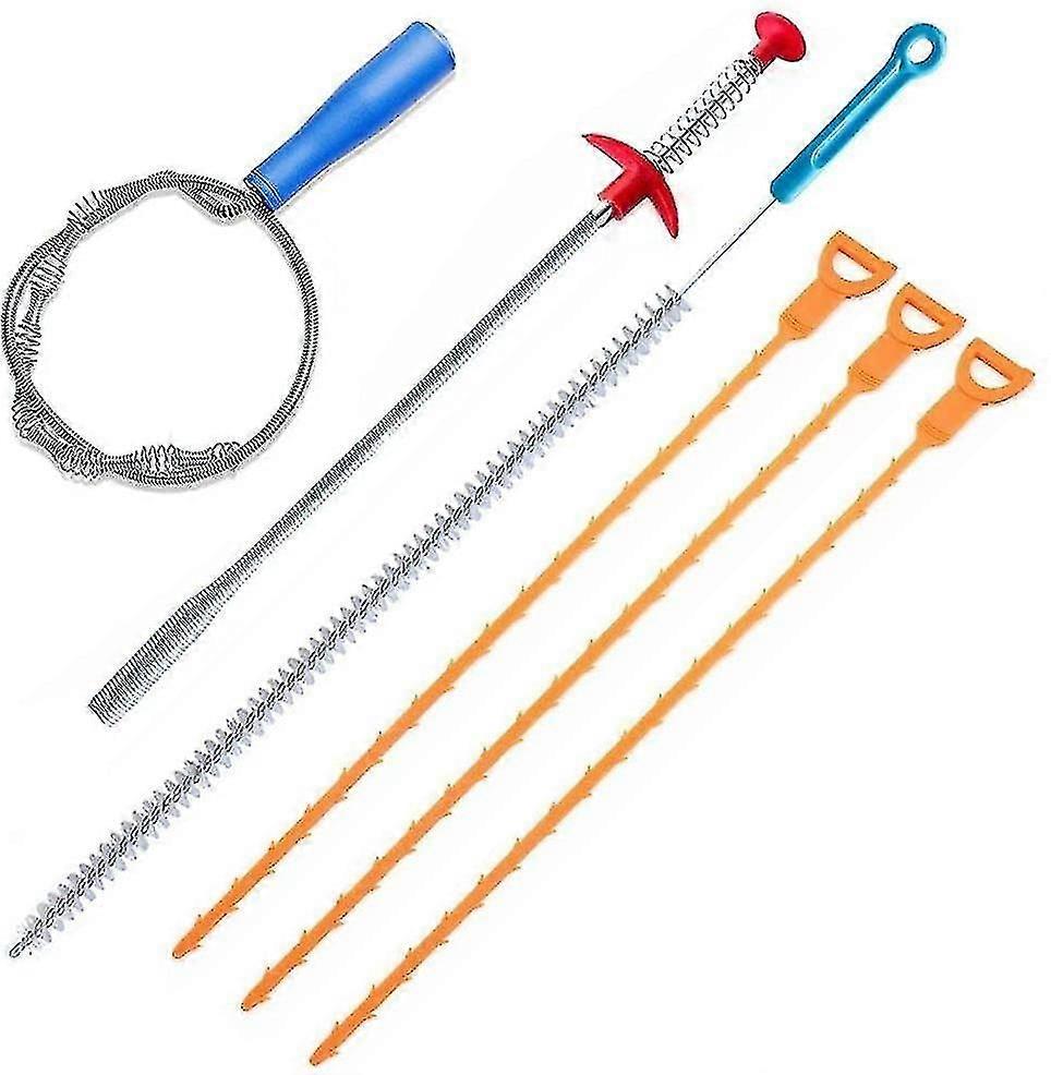 6er-pack Abflussreiniger-werkzeug, Spülbecken-abflussreinigungsbürste