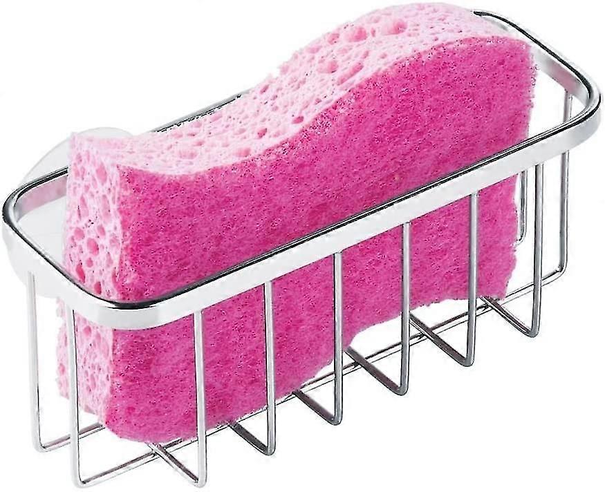 Edelstahl-küchenspülen-organizerkorb Mit Saugnapf, Küchenspülen-halter Mit Saugnapf Für Schwämme, Scheuerschwämme, Seife