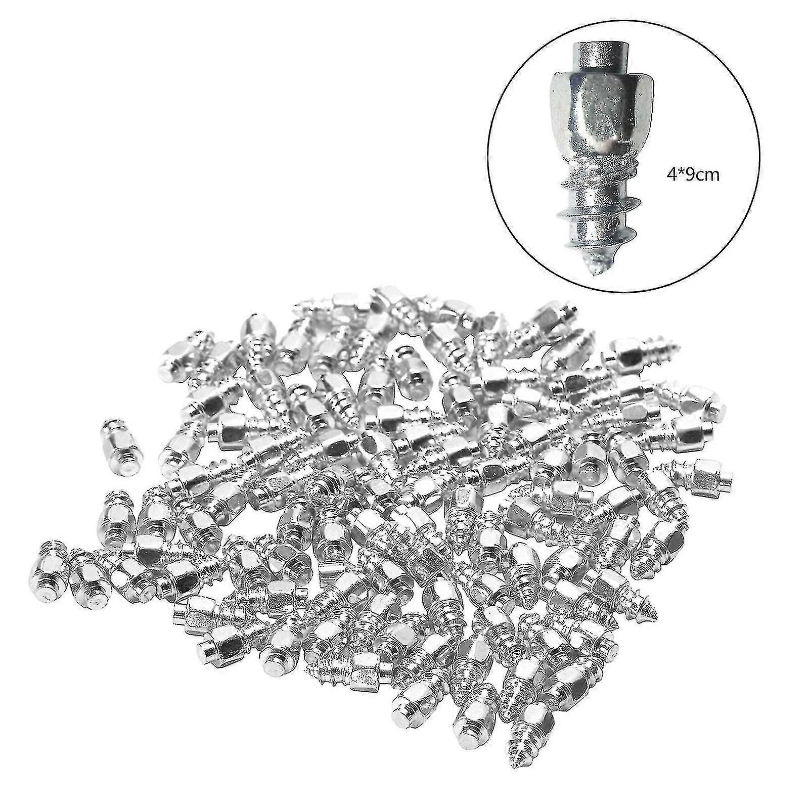 100 Stück Fahrradreifen-spikes, Schneespikes, Anti-rutsch-schraubreifen-spikes (größe: A)