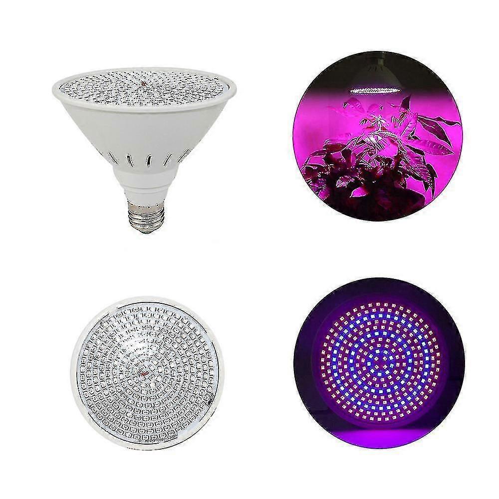 E27 200 Led Pflanzenlampe Für Wachstum, Blüte, Indoor-pflanzenkultur, Hydrokultur, Vollspektrumlampe
