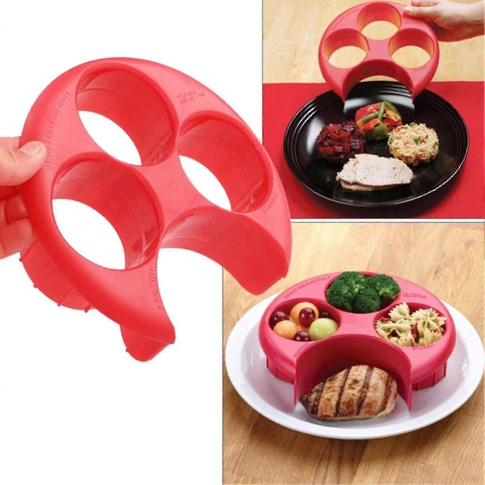Portionskontrollteller Mit Präzisen Runden Mulden, Ideal Für Den Haushalt