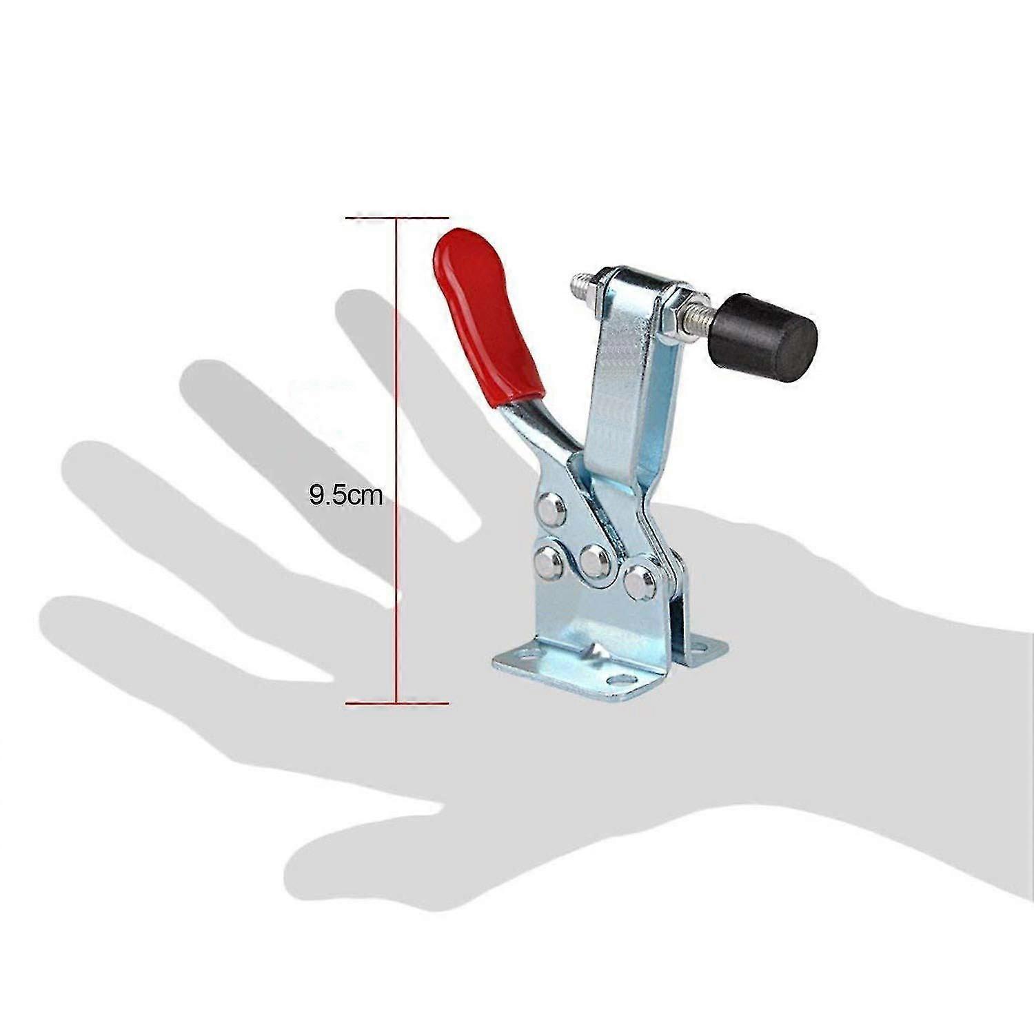 Schnellspann-kniehebelklemme – 201b Handwerkzeug, 90 Kg Haltekraft, Rutschfest, Horizontal, Robust, 4 Stück