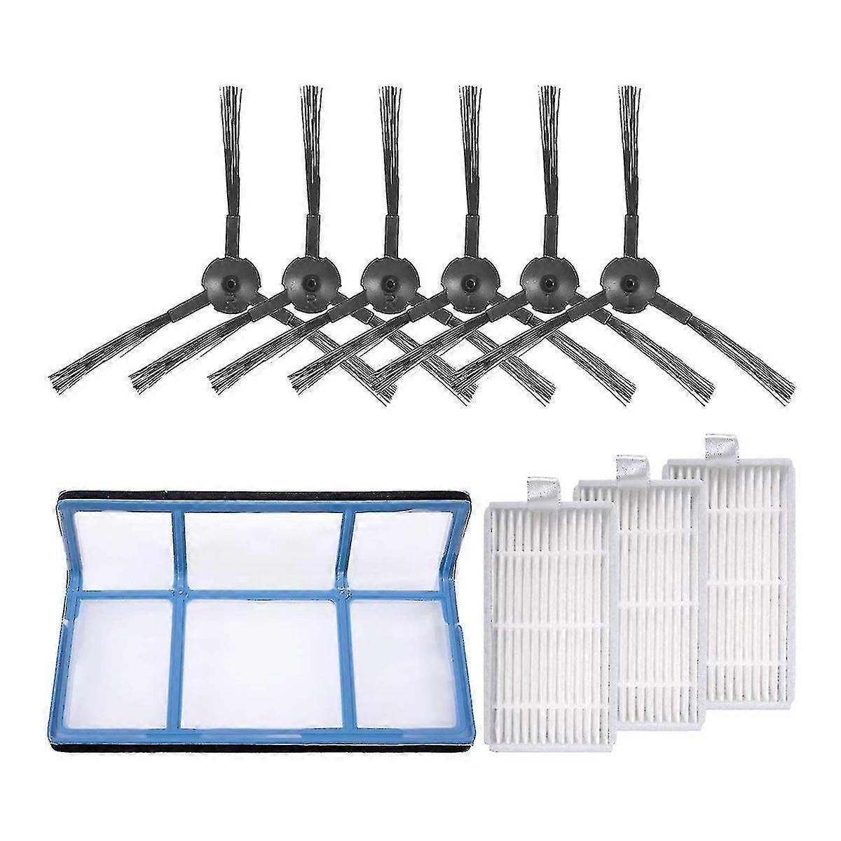Ersatzfilter Für V3, V3s, V5, V5s Und V5s Pro Saugroboter: 1x Hauptfilter + 3x Filter + 6x Seitenbürsten