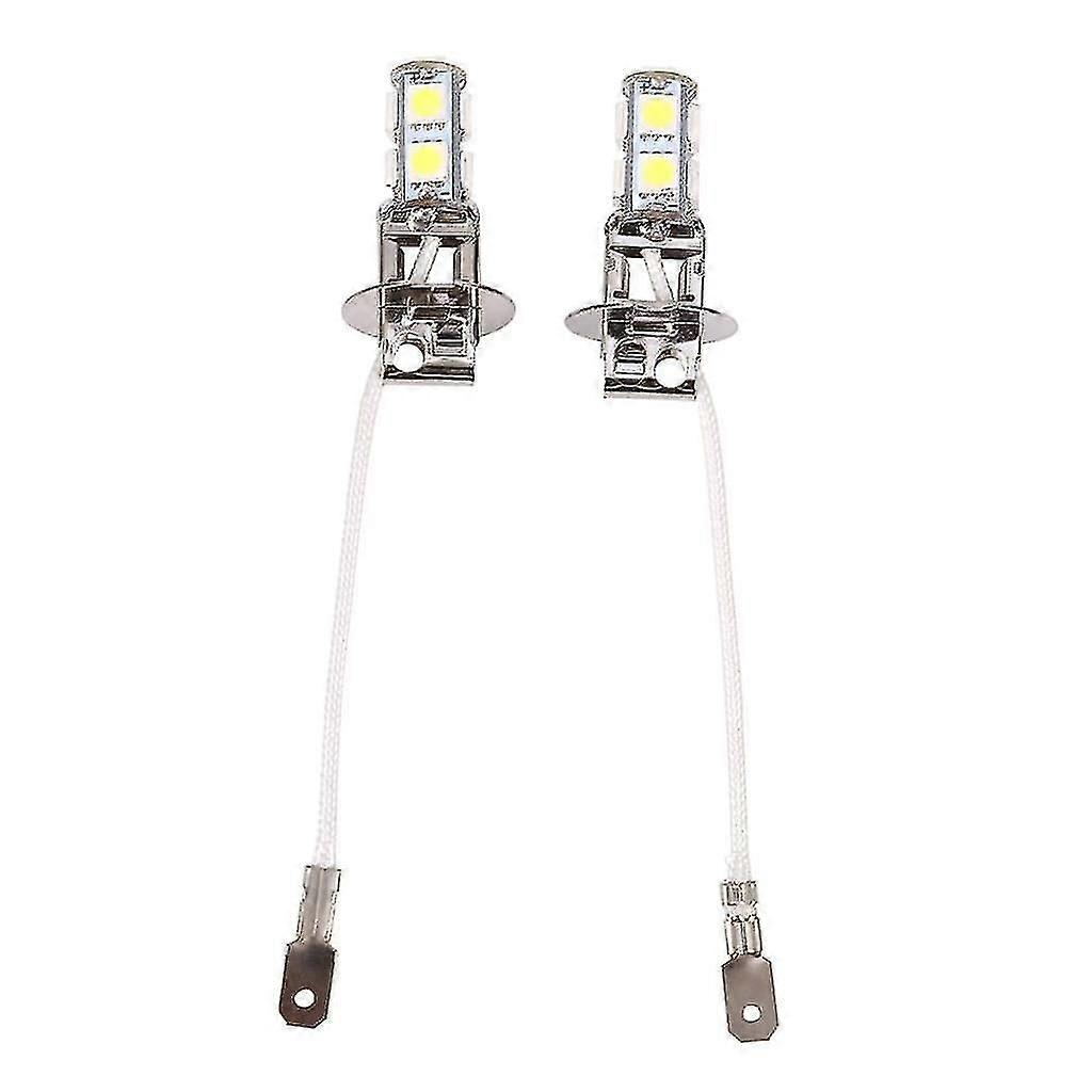 Smd, 2x H3 5050 Weiß 9 Smd Led Xenon Dc12v Auto Nebelscheinwerfer Led-lampen 6500k, H3 9