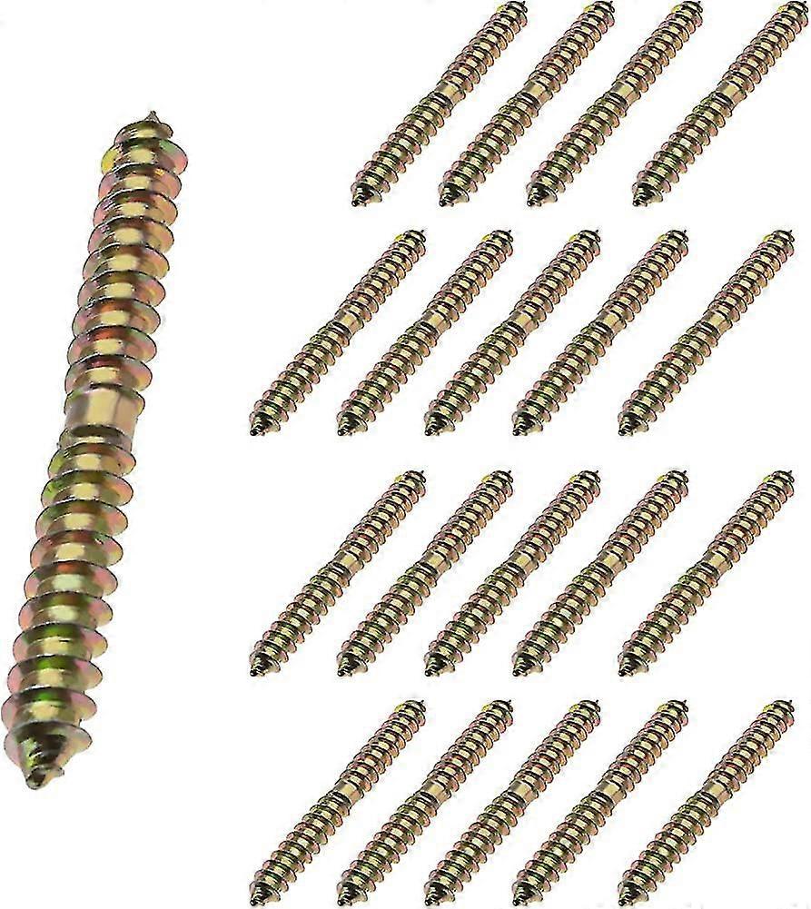 Packung Mit 20 M8x80mm Doppelgewindeschrauben, Selbstschneidende Gewindeschrauben, Holzschrauben Für Möbel, Geschenk