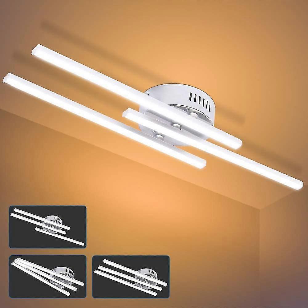 Led-deckenleuchte, 21 W, Modernes Design Mit 3 Parallelen Led-streifen, Geeignet Für Wohnzimmer, Schlafzimmer Und Esszimmer.