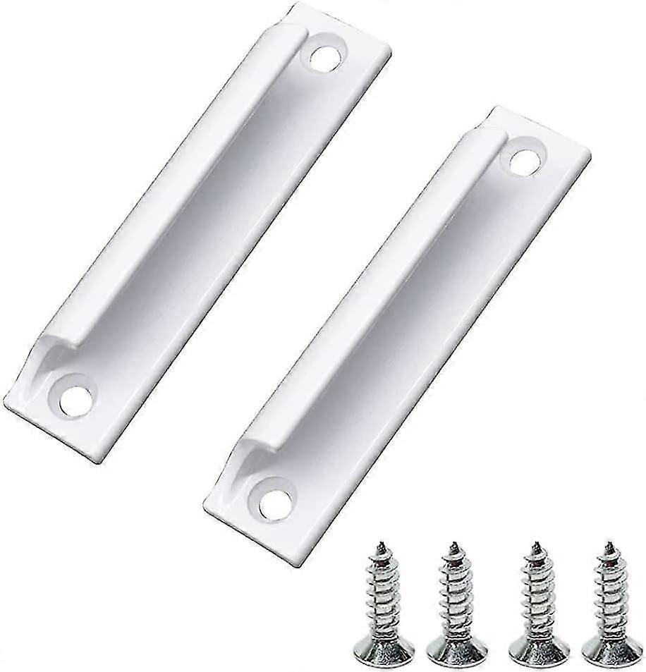 Stück Türgriffe Aus Aluminiumlegierung Für Schiebetüren, Balkontüren, Schränke, Schubladen Und Fenster, Möbelbeschläge Mit Schrauben, Weiß, Ladacea