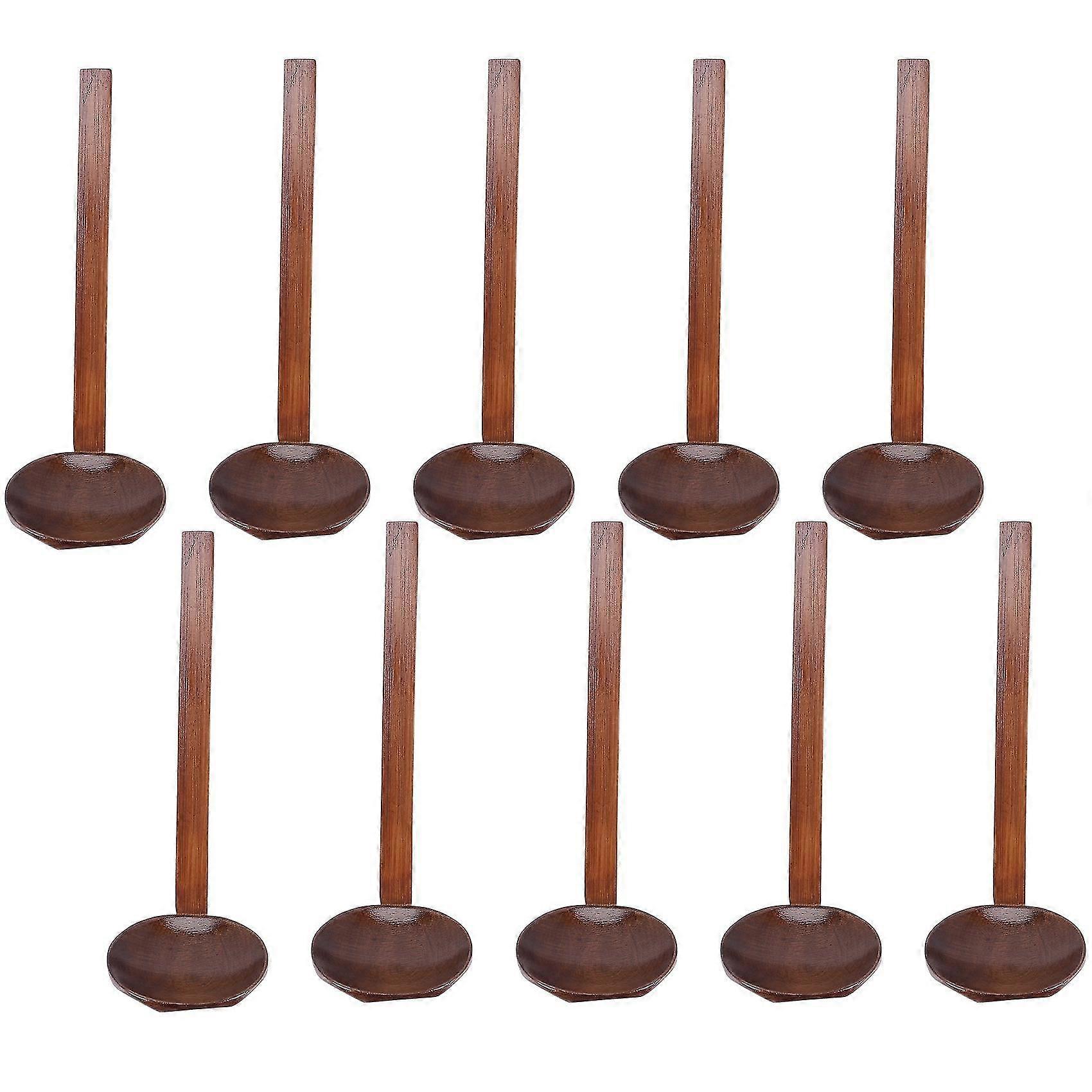 Japanisches 8,5 Zoll Ramen-set Aus Handgefertigtem Holz, Suppenlöffel-set, Küchenutensilien-set Aus Holz, Heißer Holzlöffel