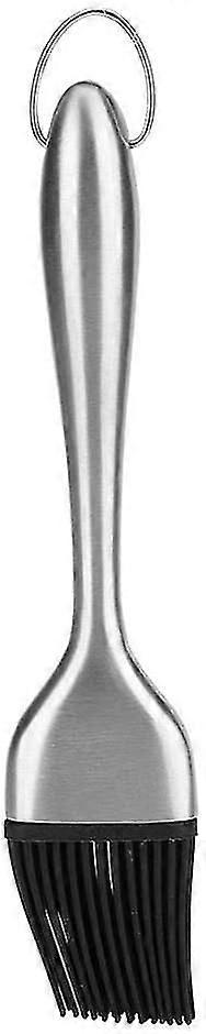 Grillölpinsel, Hitzebeständiger Silikon-backpinsel Mit Edelstahlgriff, 20 Cm