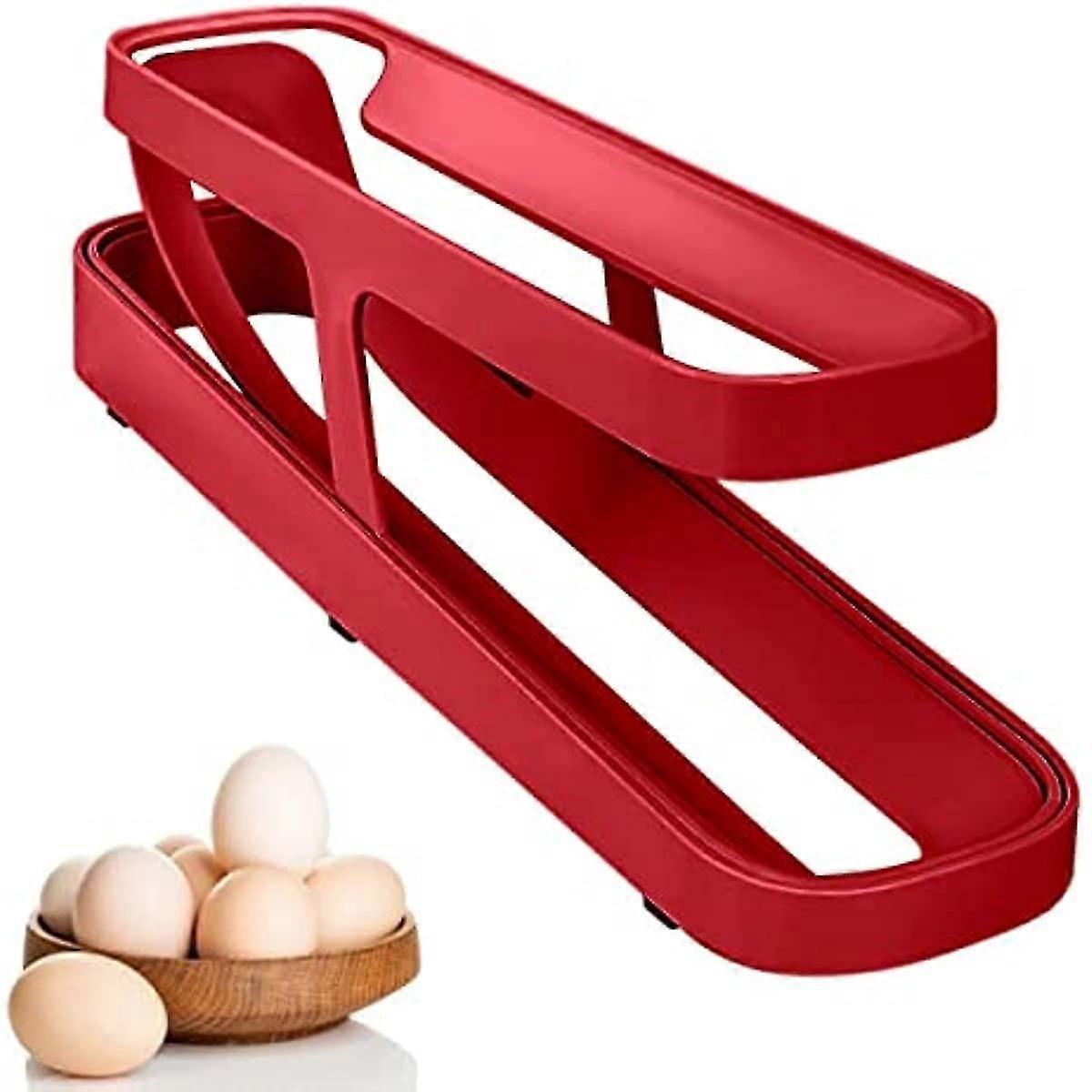 Eierhalter Für Den Kühlschrank, Automatisch Rollender Eierbehälter, 2-stöckiger Eierspender