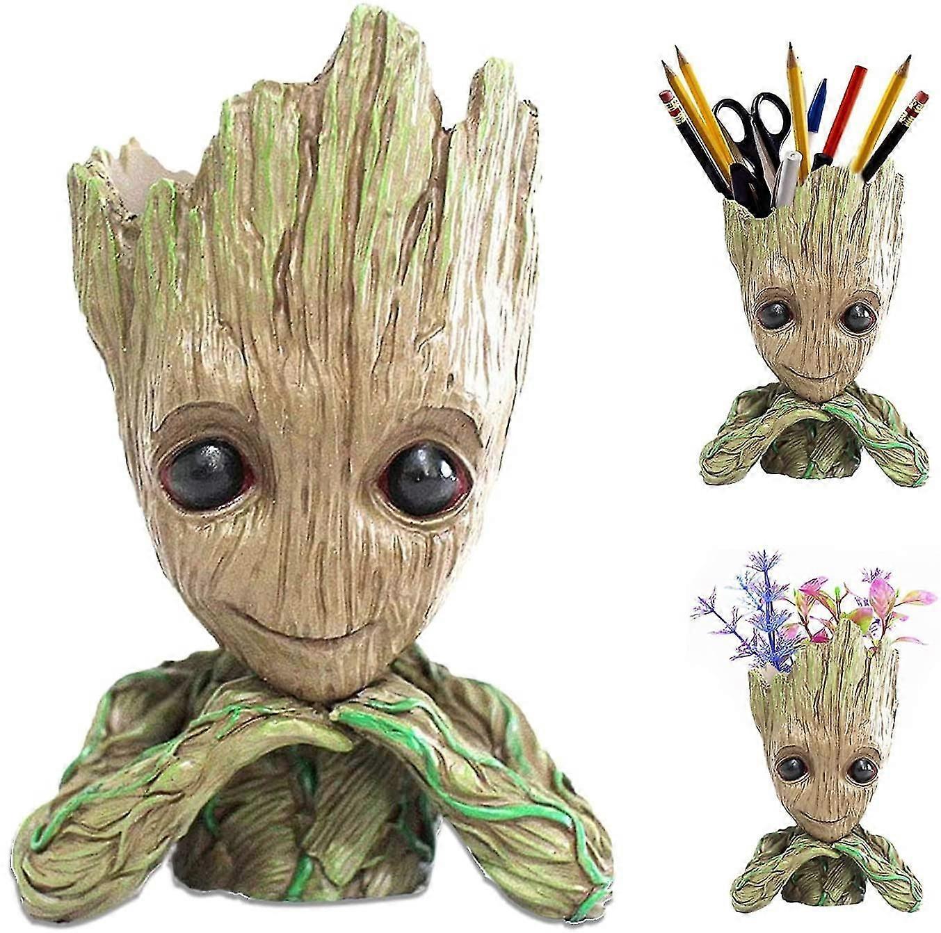 Blumentopf, Stiftehalter, Baummann-pflanztopf, Als Geschenk, Für Kinder, Aquarium/innen- Und Außendekoration (denken Sie An