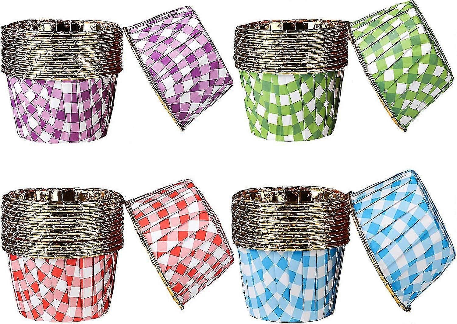 Cupcake-förmchen, Backpapierförmchen, Cupcake-backformen, Muffin-papierförmchen, Backförmchen Aus Aluminiumfolie (200 Stück)