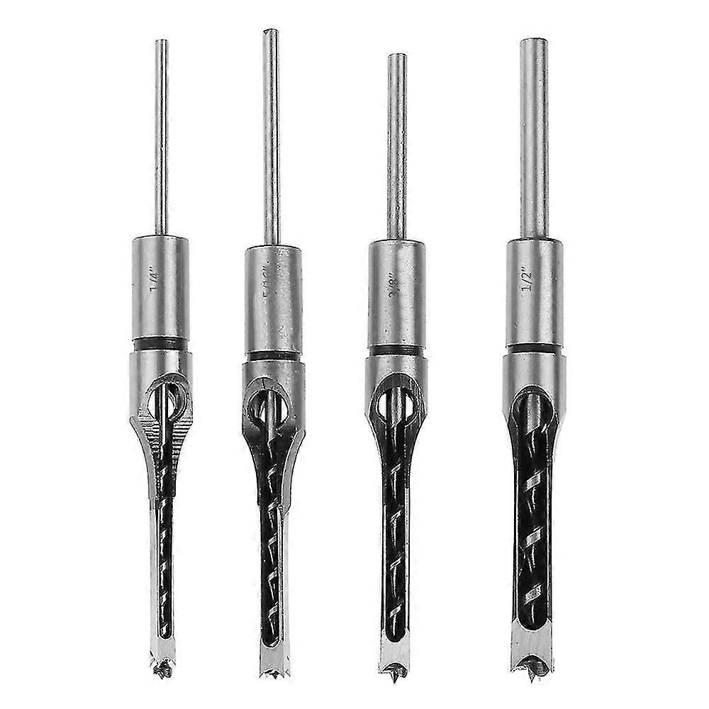 4er-pack Vierkantbohrer-sets, Vierkantbohrer Für Holzbearbeitung, Vierkantbohrer, Stemmeisen