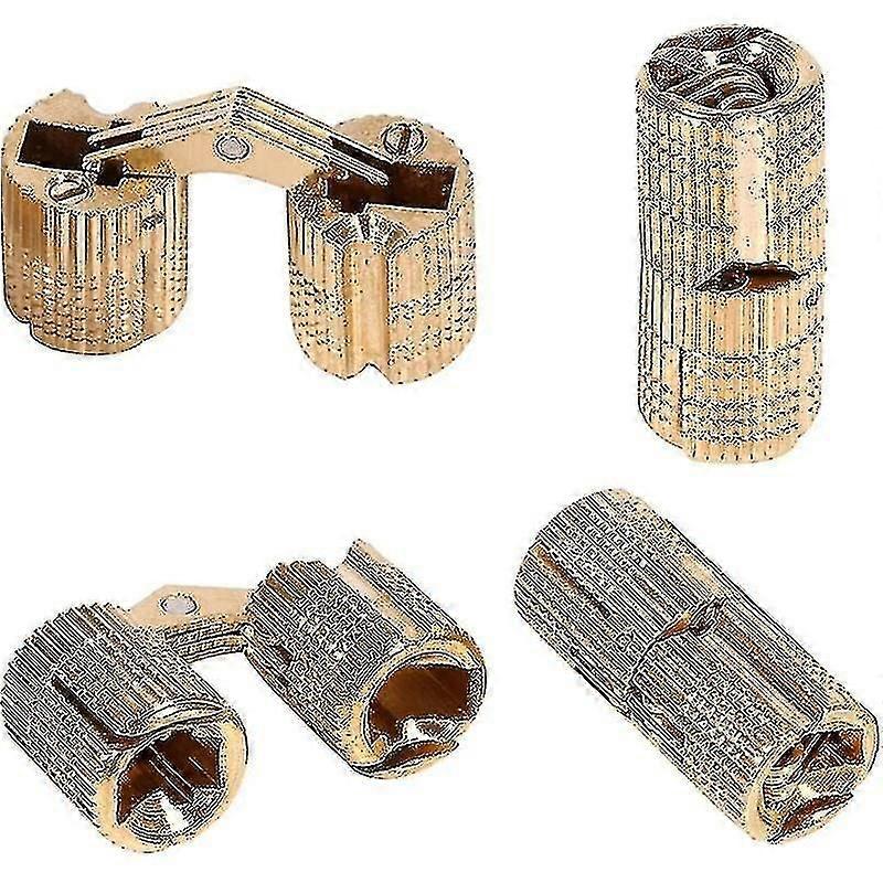 Zylinderscharniere, Unsichtbare Scharniere, Messing-fassscharniere Für Diy-schmuckkästchen, Handarbeiten (12 Mm), 4 Stück