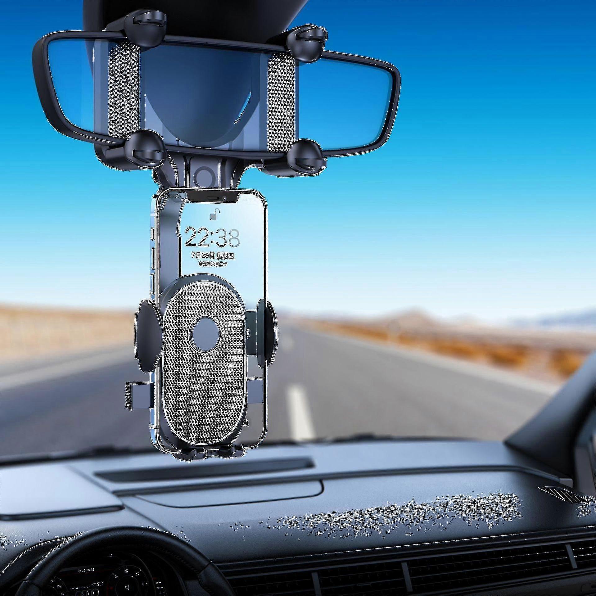 Zubehör Innenausstattung Multifunktionale Handyhalterung Für Den Rückspiegel, 360 Grad Drehbare, Ausziehbare Handyhalterung Fürs Auto, Universelle Handyhalterung Für Den Rückspiegel