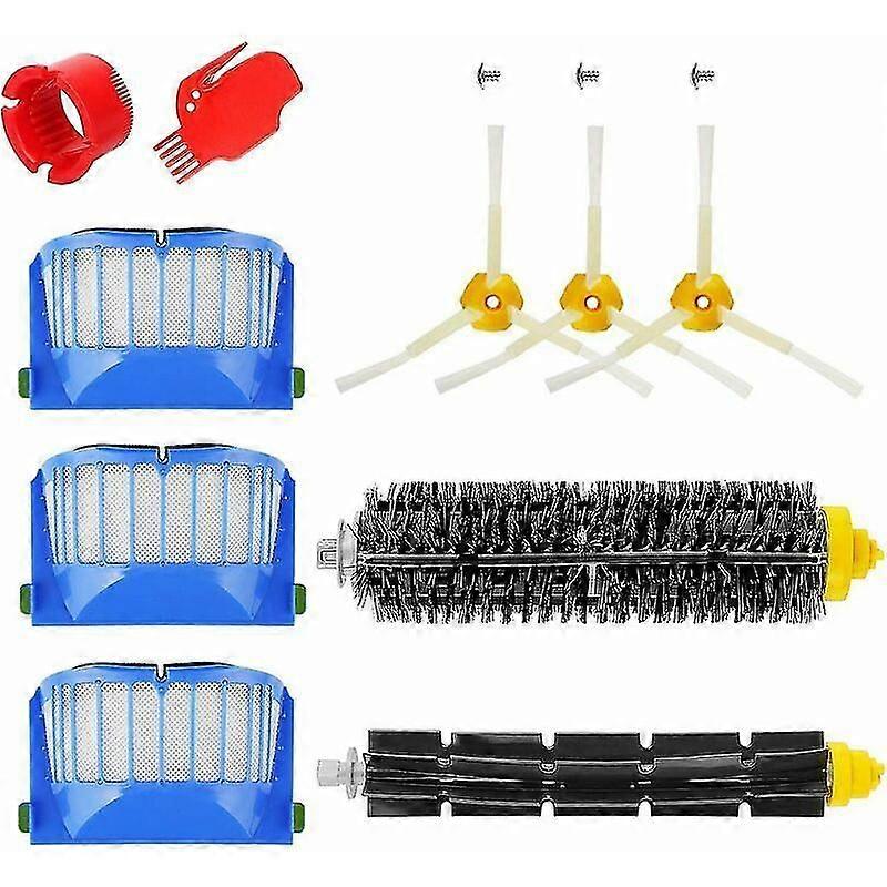 Zubehörset Für Irobot Roomba 600 Serie 671 692 694 697 698 650 651 660 690 – Bürstenkopf, Filterrolle, Ersatzteile