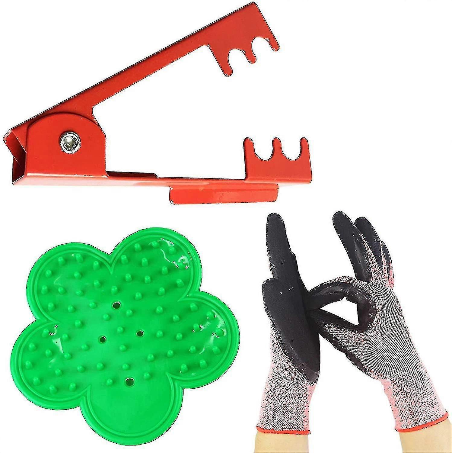 3-teiliges Professionelles Rosenblatt- Und Dornenentferner-set Für Rosen Und Garten