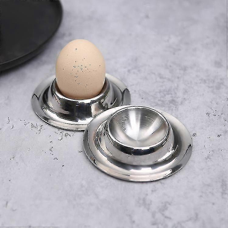 2-teiliges Set Aus Eierbecherhaltern Und Eierbecherhaltern Aus Edelstahl – Küchenutensilien