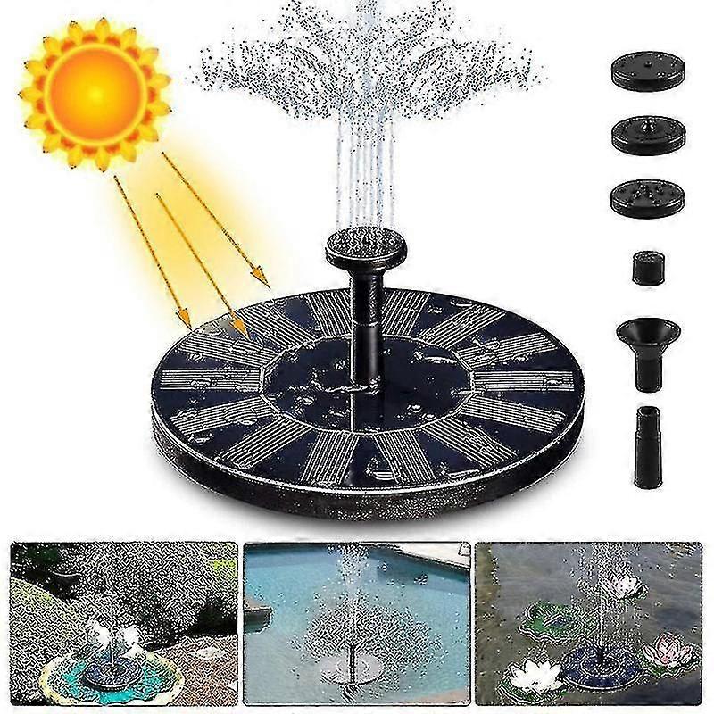 Solarbrunnen, Außenpool, Schwimmender Brunnen, Vogeltränke, Gartenbrunnen