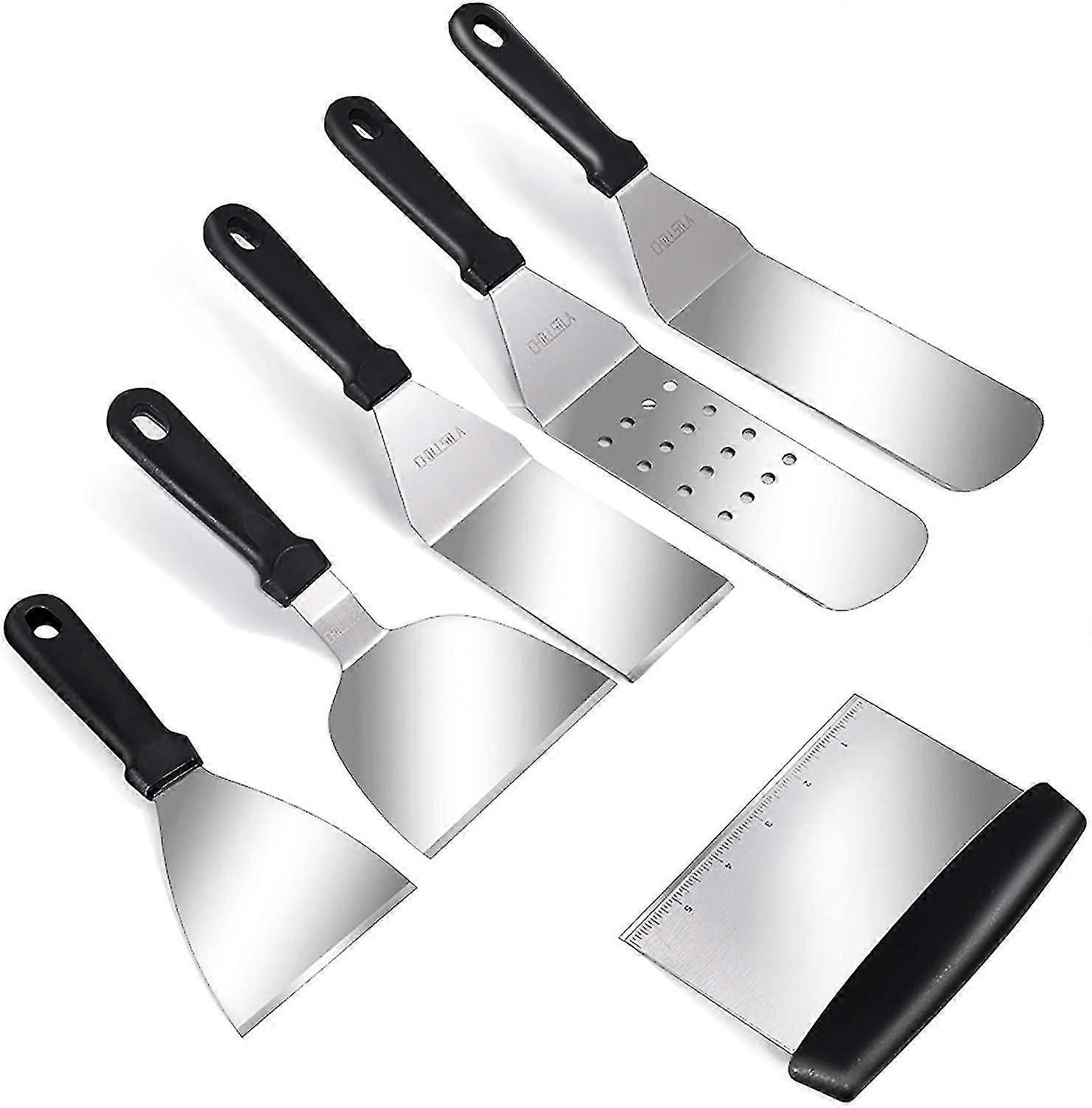 Grillwender-set, 6-teiliges Grillzubehör-set, Wenderbesteck-set Zum Kochen Und Campen