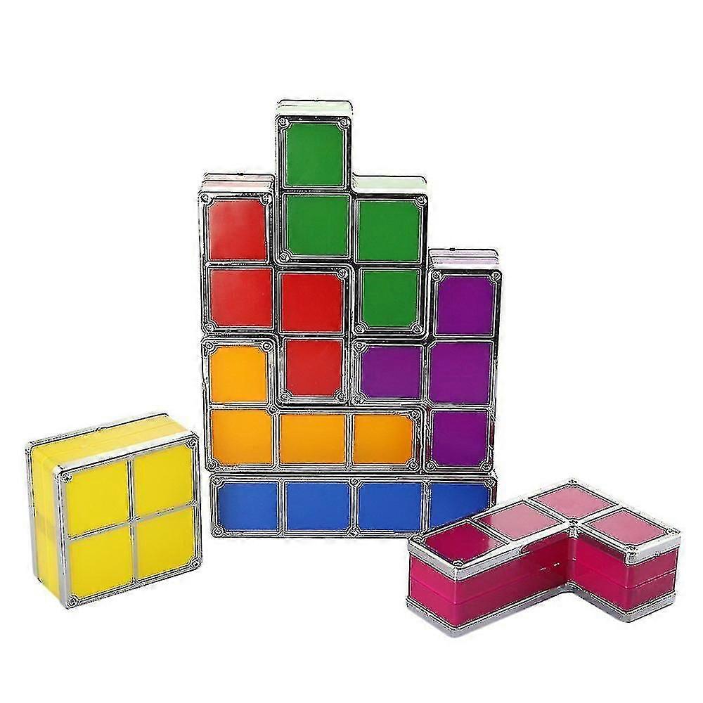 Tetris Stapelbare Led-tischleuchte Stimmungsbeleuchtung Retro Tetris Lichtbausteine