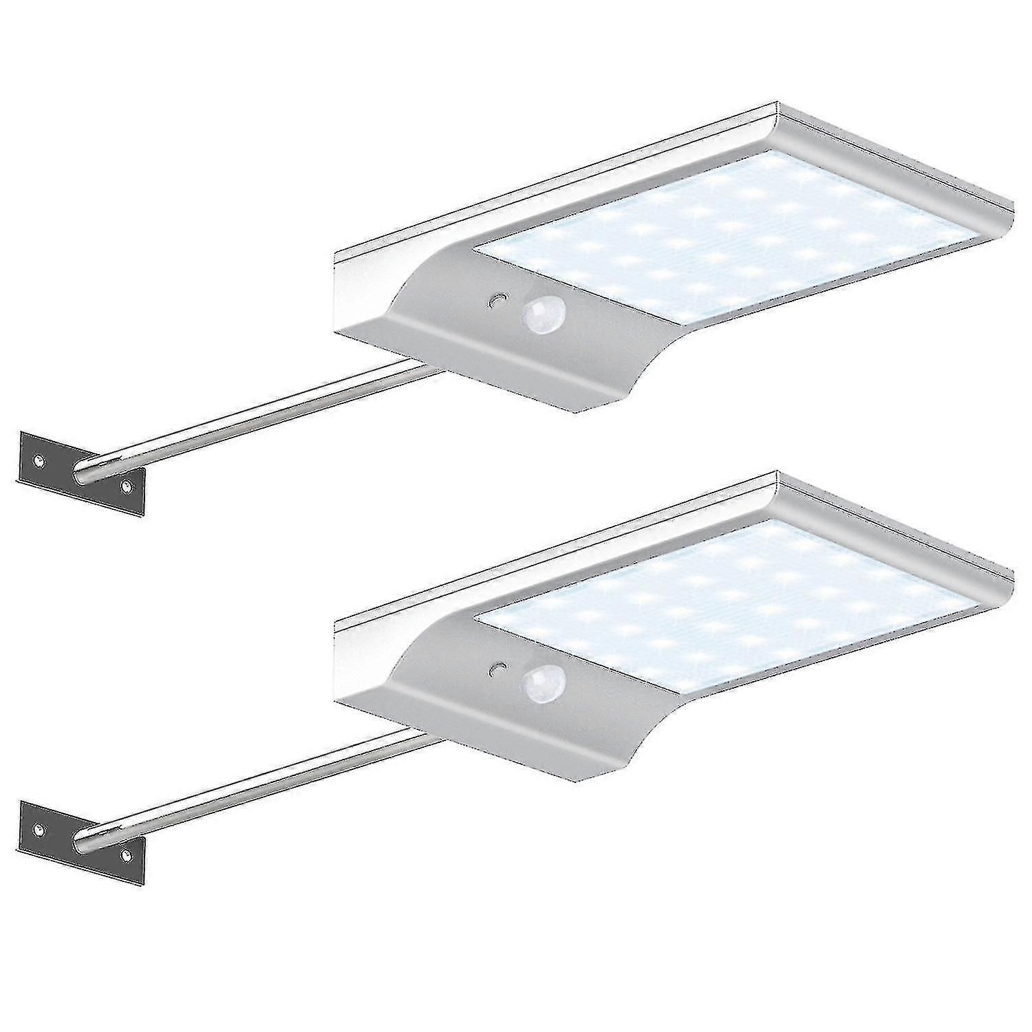 Stück Solar-wegeleuchten Für Den Außenbereich, 36 Leds, Solar-bewegungsmelderleuchte