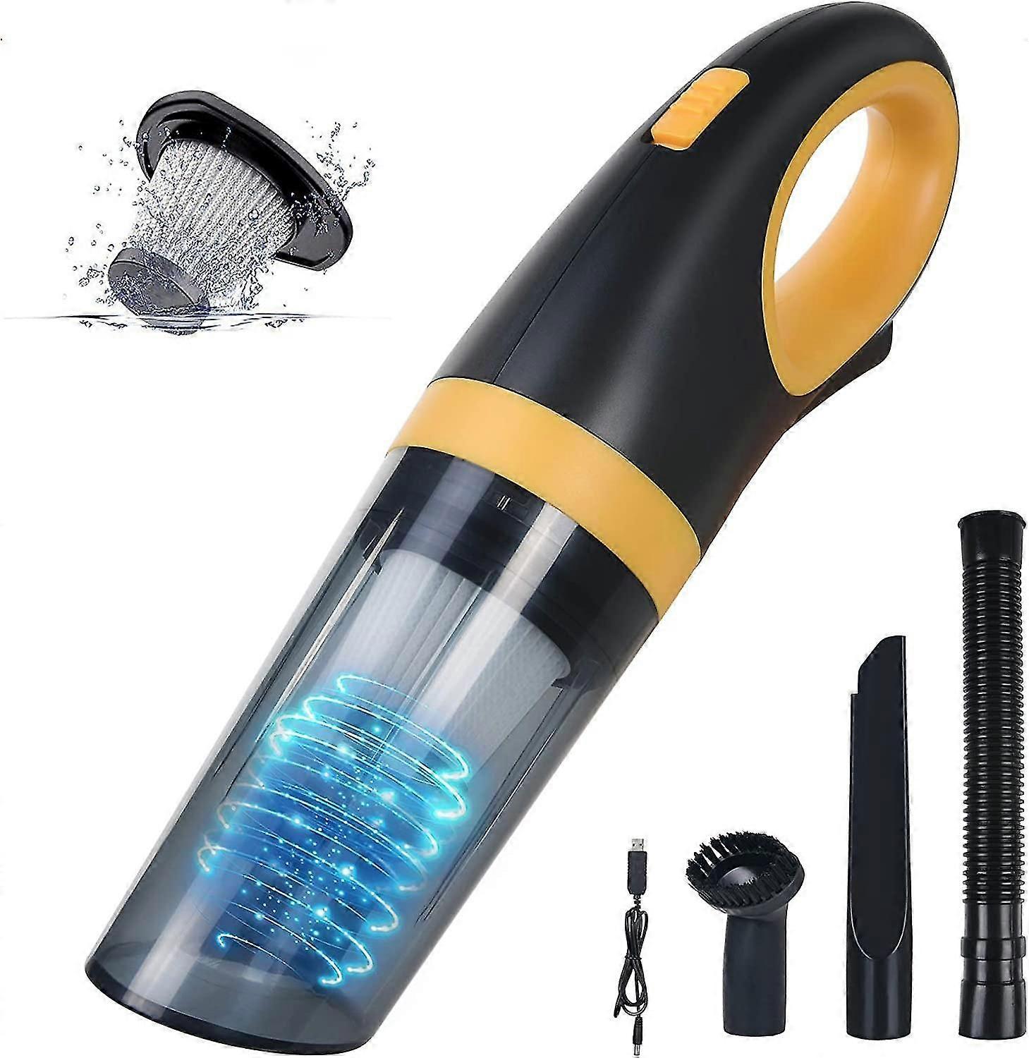 120-w-handstaubsauger, Wiederaufladbarer 8500-pa-autostaubsauger Für Auto Und Küche, Leistungsstarker, Kabelloser Tischstaubsauger Mit Waschbarem Filter