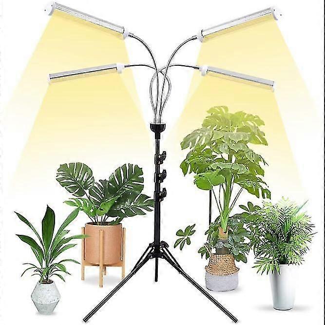 Led-pflanzenlampe Mit Stativ, 105 Leds Vollspektrum, Led-pflanzenlampe Für Wachstum Und Blüte Mit Timer, 4 Modi, 6 Dimmstufen