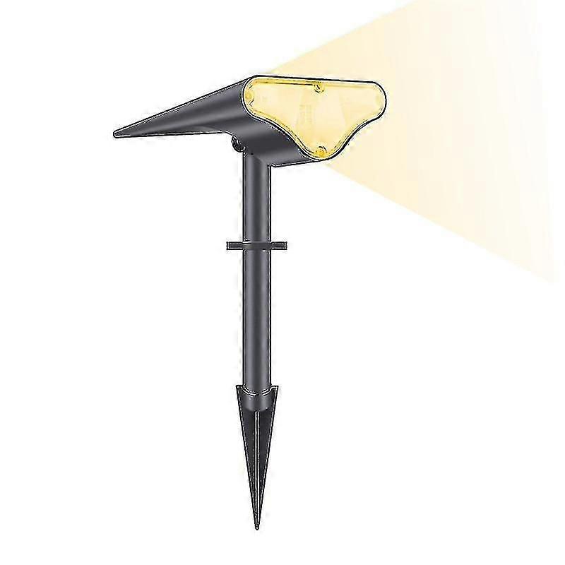 Led-solarleuchte Für Den Außenbereich, Solarstrahler Für Die Gartengestaltung, Wasserdicht (ip65), Verstellbar, Für Die Gartendekoration (größe: Warmweiß)