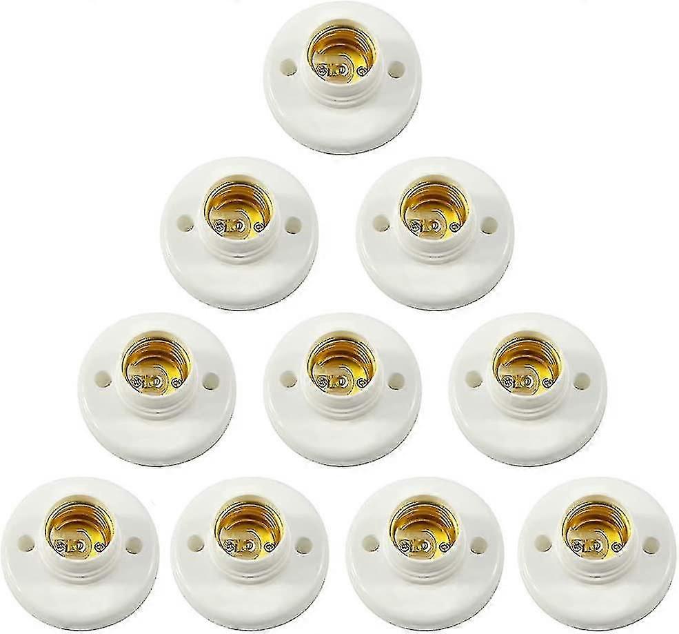 E27 Lampenfassung, Kunststoff-schraubsockel, Wandmontage, Led-lampensockel-konverter-adapter Für E27-lampen, Runde Kunststoff-schraubsockel Für Glühbirnen