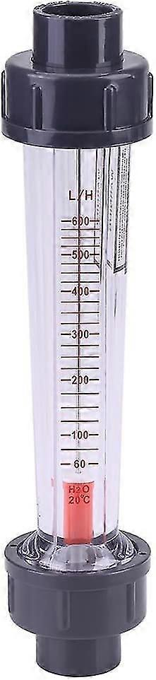 60-600 L/h Kunststoffschlauch-wasserrotameter Lzs-15 Flüssigkeitsdurchflussmesser Schwimmer Doppelgewinde-innengewindeanschluss Für Dn 15 Schlauch (transparent) (1 Stück)