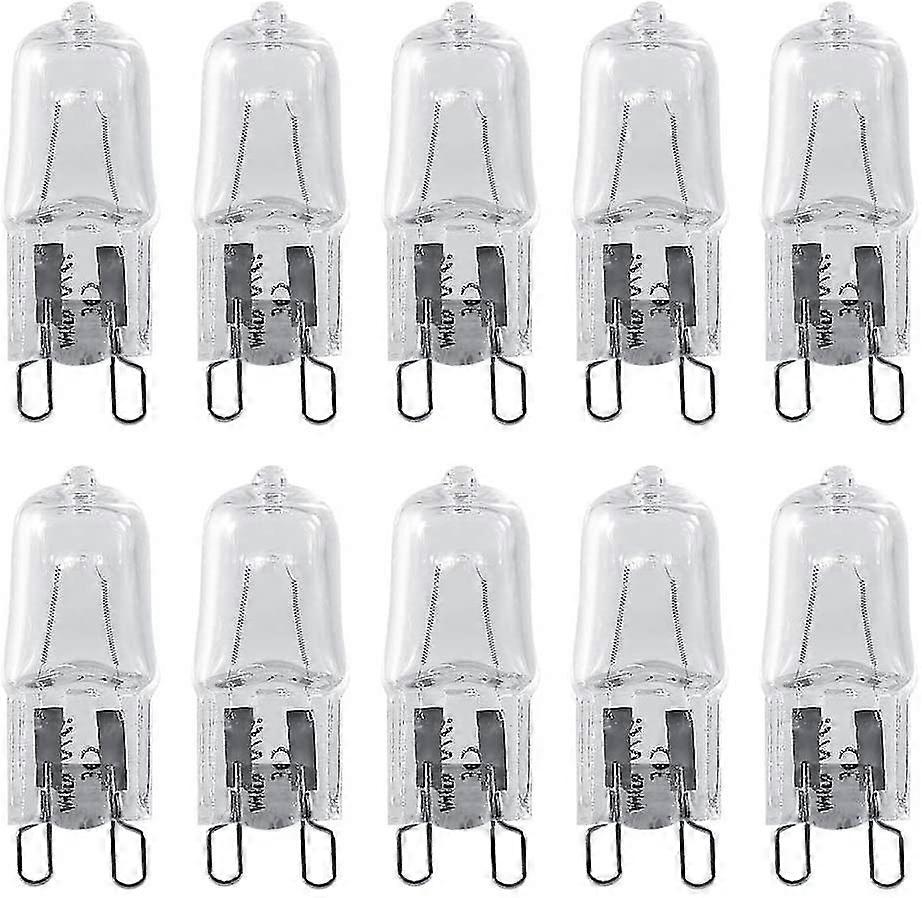 10 Stück G9-halogenlampen Mit Zwei Stiften, G9-sockel, 120 V, 40 W, Warmweißes Licht, Ersatz Für Heimbeleuchtung