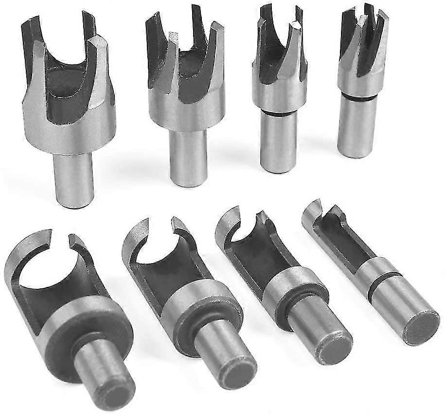 Holzdübelschneider-bohrer, Holzdübelschneider, Holzklauenbohrer, Holzdübelschneider 6 Mm, 10 Mm, 13 Mm, 16 Mm, Kohlenstoffstahl-zaubererset, 8-teilig