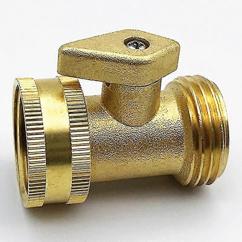 Absperrventil Für Gartenschlauchanschluss Mit Schalter, Messingmaterial, Für Haus, Garten, Hof, Autowäsche, Bewässerung (farbe: Gold) (1 Stück)