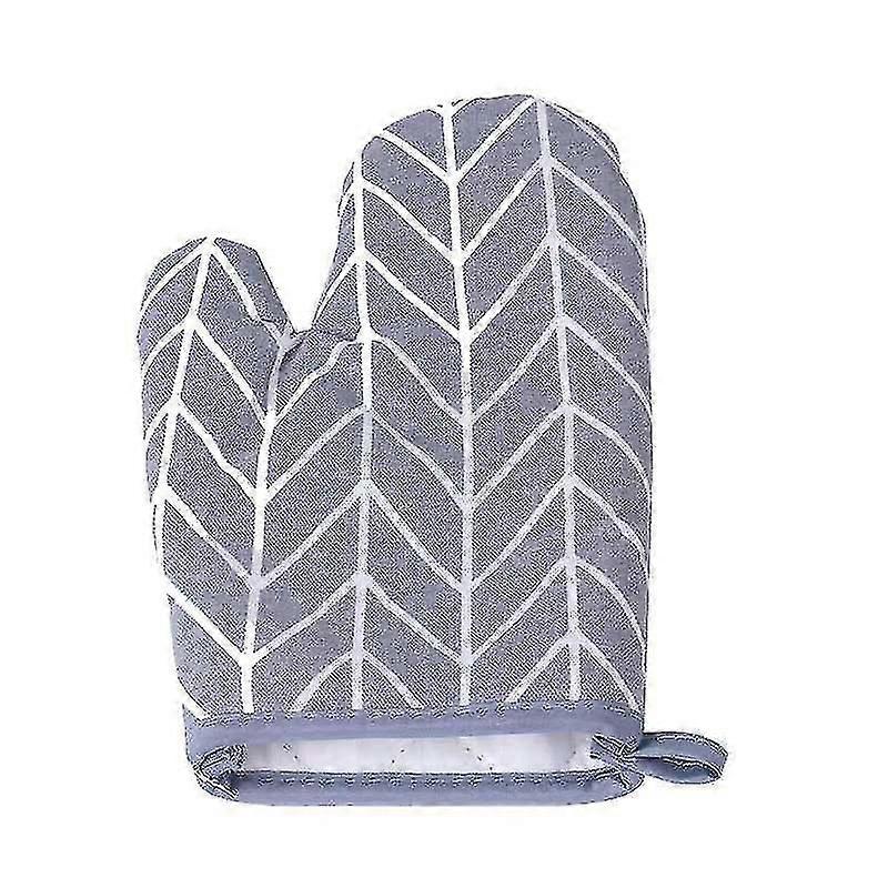 2er-pack Ofenhandschuhe Aus Baumwolle Und Leinen, Schlichtes Design, Wärmeisolierende Handschuhe, Hitzebeständige Handschuhe, Backhandschuhe Aus Baumwolle Und Leinen (grau)
