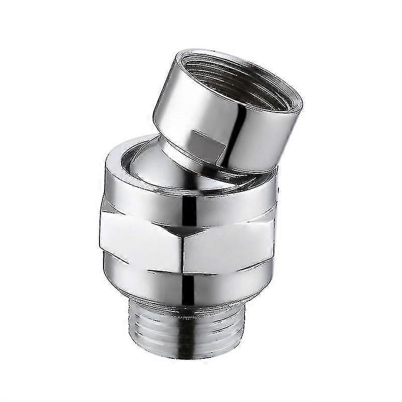 Universeller, Verstellbarer Kugelgelenk-duschkopf Aus Messing, G1/2, Verchromt, Silber, Einteilig