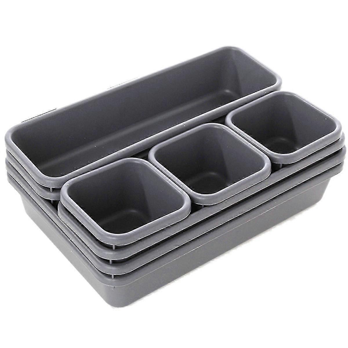 Schubladen-make-up-organizer Aufbewahrungsbox Beste Schmale Schublade Für Badezimmer, Büro Organizer Grau