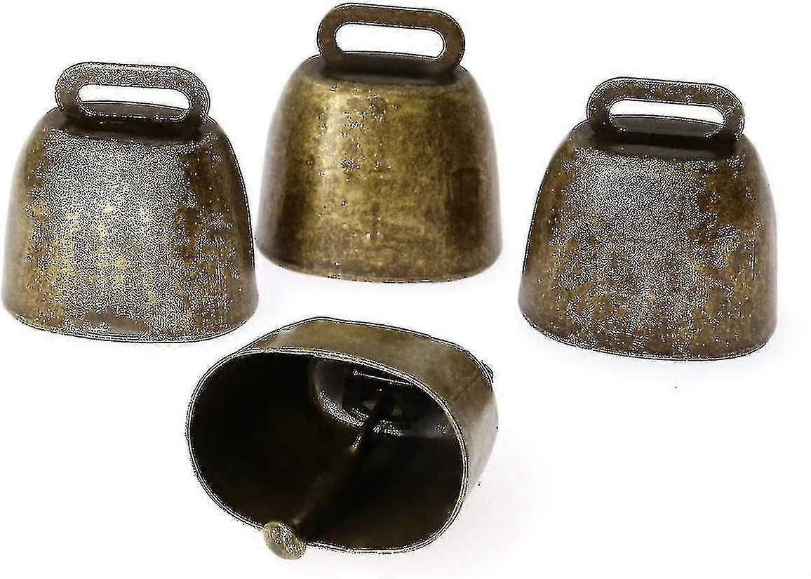 4er-pack Anti-verlust-glocken, Tierglocken Aus Metall, Weide-haustierglocken, Geräuschmacher, Rufglocken Für Kühe, Pferde Und Schafe